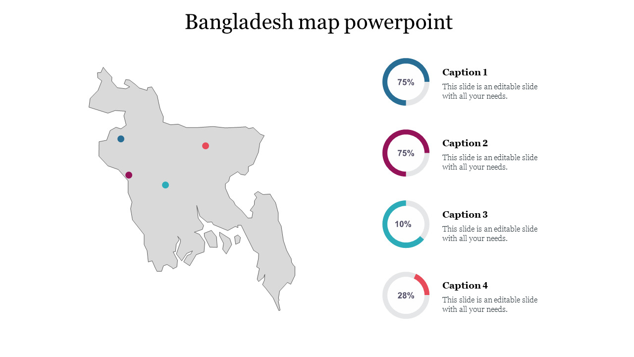Bangladesh Map PowerPoint Template and Google Slides